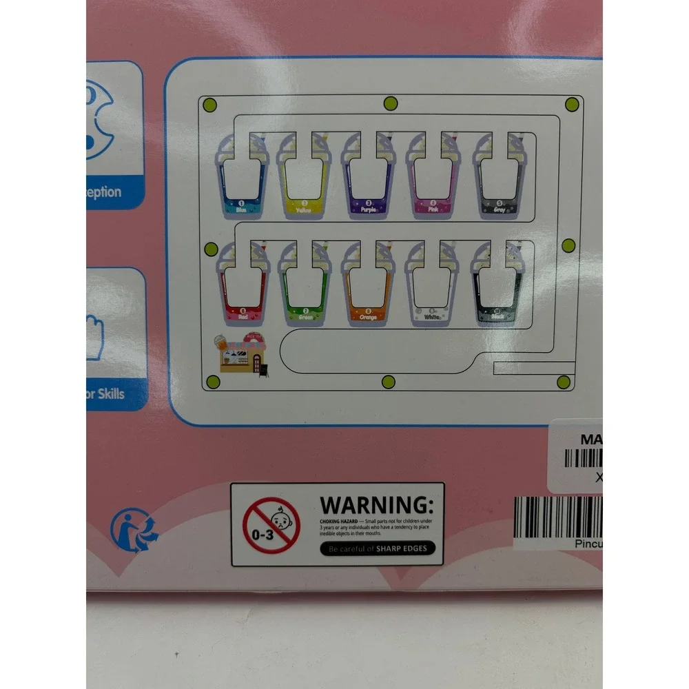 Pincush Magnetic Color and Number Maze Kids One Size Multicolor CX-01
